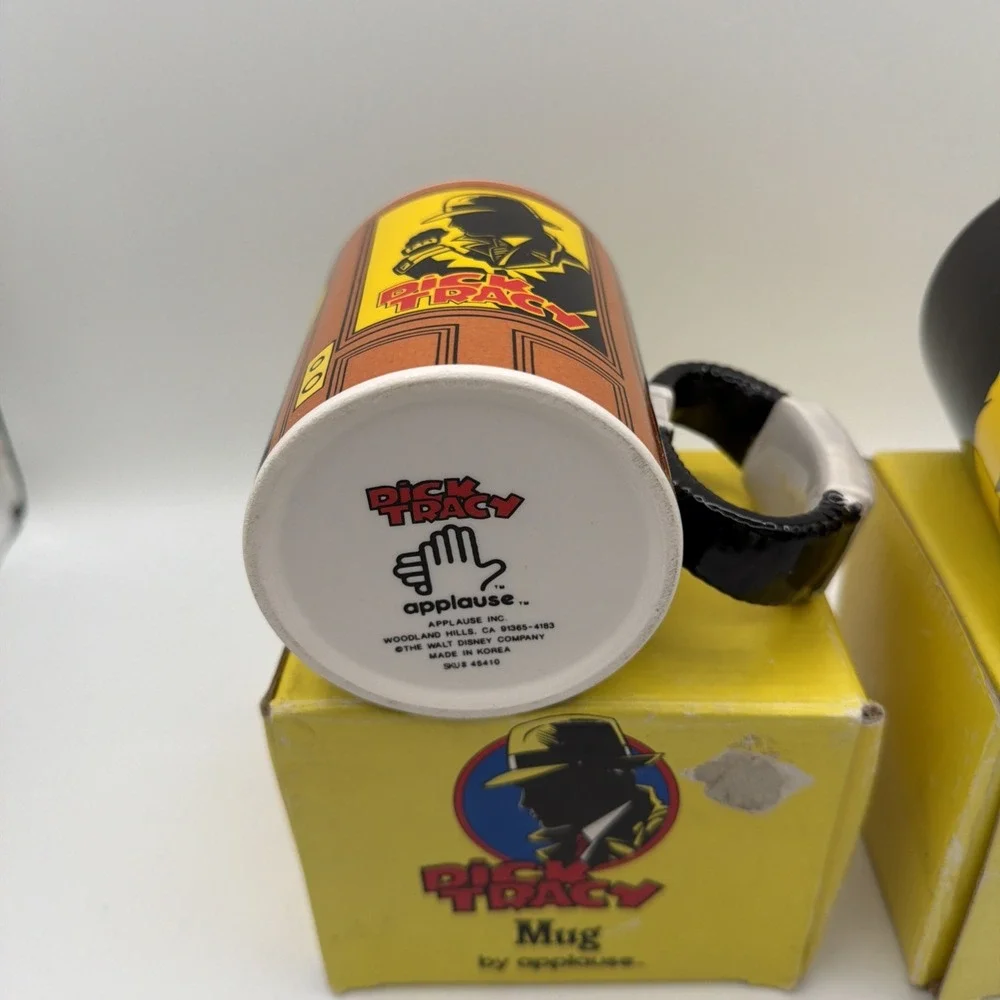 DICK TRACY & BREATHLESS  Figural Mugs  Applause 1990  mint in box
